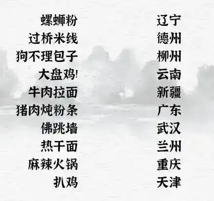 《一字一句》美食搭线通关攻略答案 《一字一句》美食搭线通关攻略答案