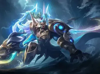 《王者荣耀》吕布FMVP怒海麟威特效展示